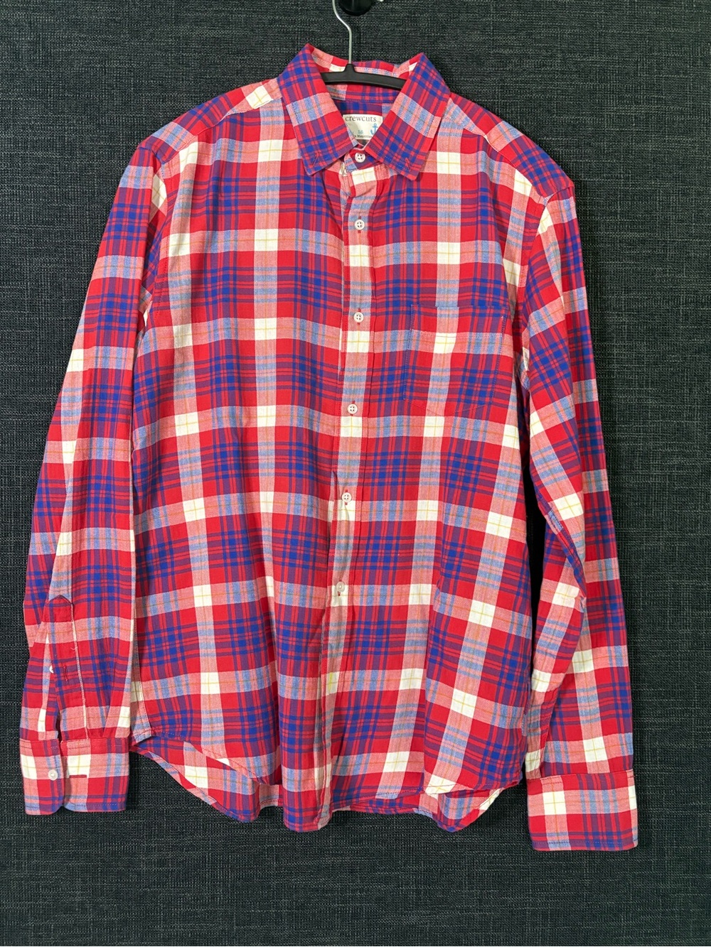 Crewcuts Red and Blue Plaid Button-Down Shirt